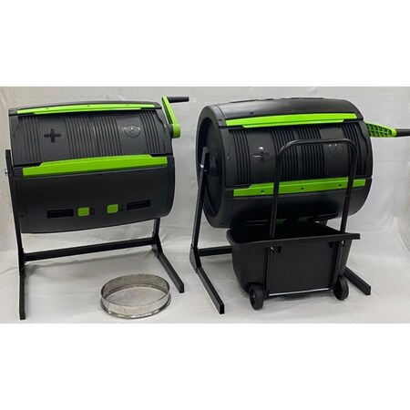 Maze,Rsi 2-RSI-Maze 65 Gallon Composter with 1-Cart & 1-Sifter RSI-MCT-D245-2CS